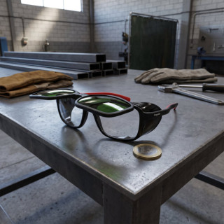 GAFAS PEGASO SOLDADURA DUPLEX 1095 Ø5 PARA SOLDADOR CON LENTES GRADUADAS - SUPLEMENTO ABATIBLE - 2