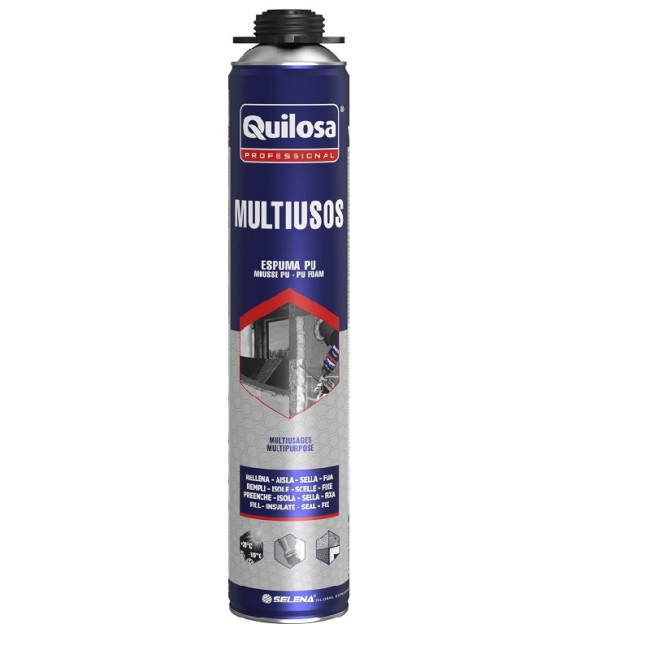 ESPUMA PU PISTOLA MULTIUSOS. MONOCOMPONENTE. AEROSOL. 700 ML - QUILOSA