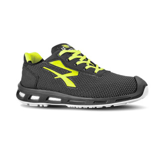ZAPATO DE SEGURIDAD PRIME. CORTE BAJO. EMPEINE TEXTIL. NEGRO. SUELA DOBLE DENSIDAD. ANTIDESLIZANTE - U-POWER