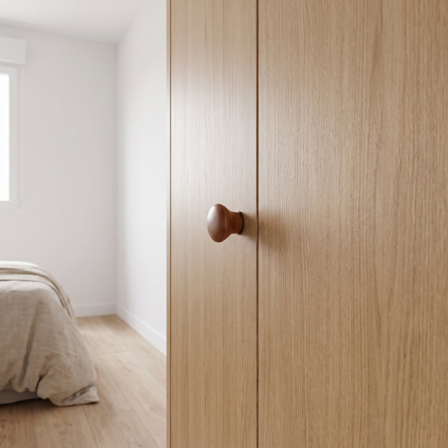 POMO MADERA LOSBBI A HAYA NOGAL ROJIZO 22mm