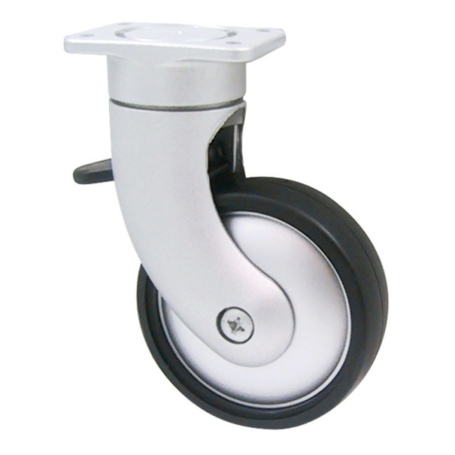 RUEDA GIRATORIA GIOTTO. CON FRENO. CON PLACA - STAMPMATIC