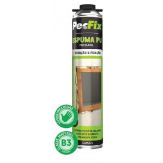 ESPUMA DE POLIURETANO PARA PISTOLA. AEROSOL. SELLADO Y FIJACIÓN. B3. MONOCOMPONENTE. CAPACIDAD 750ML