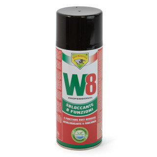 SPRAY ACEITE LUBRICANTE W8. DESBLOQUEANTE MULTIFUNCIÓN. AEROSOL. 400 ML