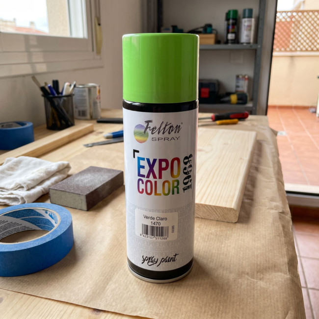 SPRAY PINTURA. NEGRO. AEROSOL. 400 ML. INTERIOR Y EXTERIOR. SECADO 20-25 MIN - FELTON