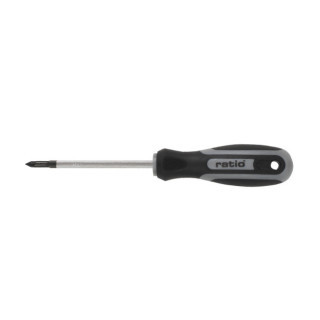 DESTORNILLADOR POZIDRIV PZ 0-75. ACERO. BIMATERIAL ANTIDESLIZANTE. PZ 0. LONGITUD 75MM - RATIO