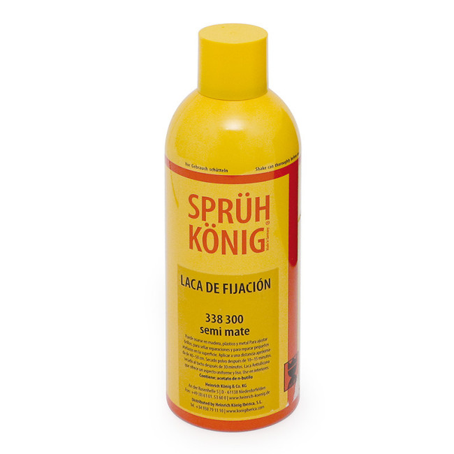 LACA DE FIJACIÓN SEMIMATE. AEROSOL. NITROCELULÓSICA. 400 ML - KONIG