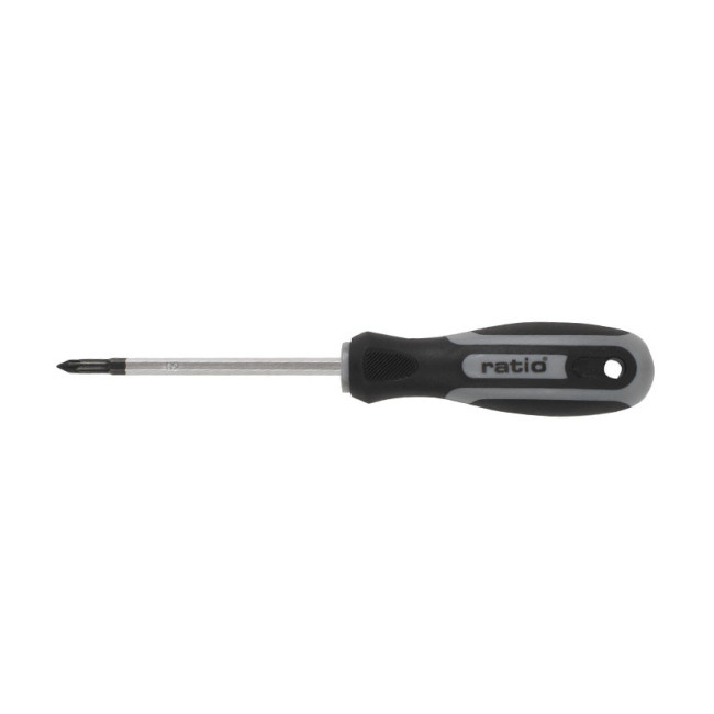 DESTORNILLADOR POZIDRIV PZ 0-75. ACERO. BIMATERIAL ANTIDESLIZANTE. PZ 0. LONGITUD 75MM - RATIO