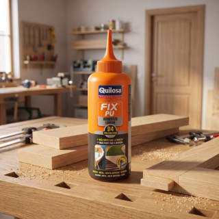ADHESIVO DE POLIURETANO MONOCOMPONENTE D4 MULTIFIX PU LÍQUIDO. LÍQUIDO. BOTELLA CON BOQUILLA DOSIFICADORA FINA. 850 G - 2