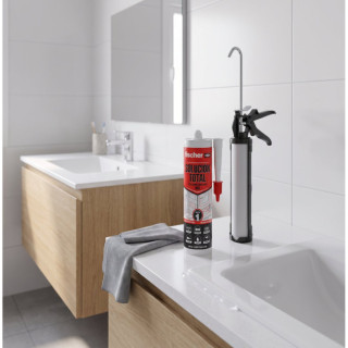 ADHESIVO SELLADOR. POLÍMERO MS. MONOCOMPONENTE. TRANSPARENTE. CURADO NEUTRO. VOLUMEN 290ML - FISCHER 2