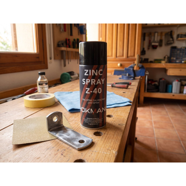 SPRAY ZINCANTE MATE. PROTECCIÓN ANTICORROSIVA. AEROSOL - HOKMAND