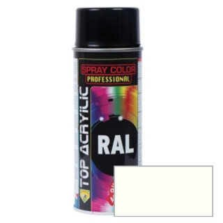 SPRAY ACRÍLICO BLANCO MATE. AEROSOL. RAL 9010. 400 ML - TOP ACRYLIC