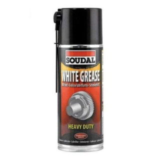 GRASA BLANCA EN SPRAY. AEROSOL. CON PTFE. BLANCO. LUBRICACIÓN DE MECANISMOS. 400 ML - SOUDAL