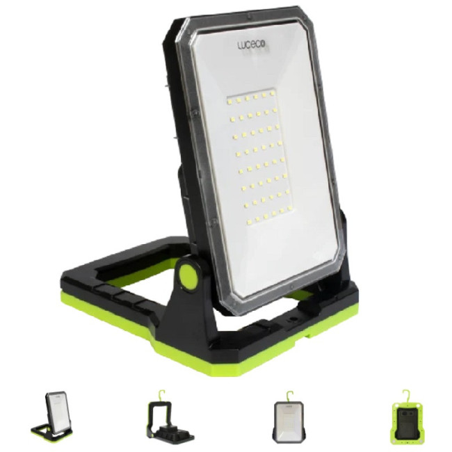 LÁMPARA PORTÁTIL LED DE TRABAJO LILM13G65-01. RECARGABLE USB-C. BASE MAGNÉTICA. ABS. 1300 LM - LUCECO