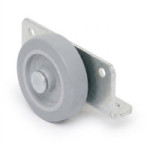 RUEDA Ø50 G/GRIS GORI C/SOP.ANGULAR ZINCADO
