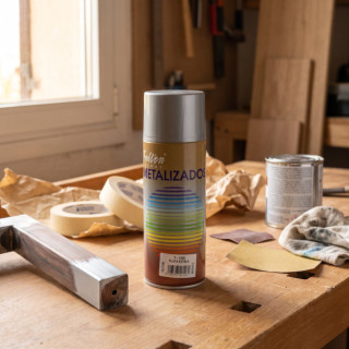 SPRAY PINTURA METALIZ PLATA ESTELA 400ml 2