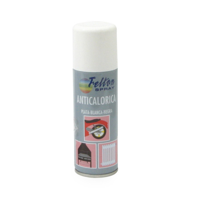 SPRAY PINTURA ANTICALÓRICA. ACRÍLICA. AEROSOL. BLANCO. SECADO RÁPIDO. CAPACIDAD 200ML - FELTON