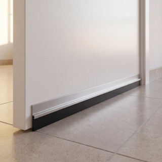 BURLETE ADHESIVO ALUMINIO GOMA 100CM INOXIDABLE SOBREPONER B82720E 2