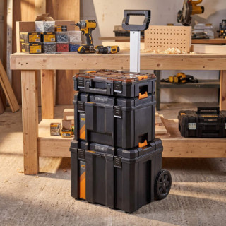 TORRE TSTAK MÓVIL DWST60452-1. PLÁSTICO RÍGIDO Y METAL. SISTEMA TSTAK. IP54. DE 7 PULGADAS. CAPACIDAD 50 KG - DEWALT 2