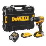 TALADRO PERCUTOR INALÁMBRICO DCD799D2T-QW. SIN ESCOBILLAS. 18 V. DIÁMETRO 13MM. TRANSMISIÓN TOTALMENTE METÁLICA. PAR MÁX