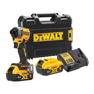 ATORNILLADOR DE IMPACTO COMPACTO DCF850P2T-QW. SIN ESCOBILLAS. 18V. PORTAPUNTAS 1/4''. PAR 206 NM - DEWALT