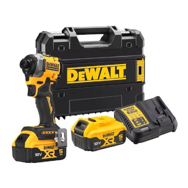 ATORNILLADOR DE IMPACTO COMPACTO DCF850P2T-QW. SIN ESCOBILLAS. 18V. PORTAPUNTAS 1/4''. PAR 206 NM - DEWALT
