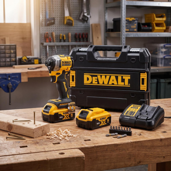 ATORNILLADOR DE IMPACTO COMPACTO DCF850P2T-QW. SIN ESCOBILLAS. 18V. PORTAPUNTAS 1/4''. PAR 206 NM - DEWALT