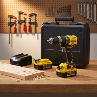 TALADRO PERCUTOR BRUSHLESS V20. 18 V. 80 NM - STANLEY 2