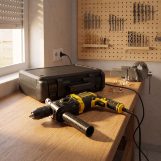 TALADRO PERCUTOR CON CABLE FMEH1100K-QS. POTENCIA 1100 W. CON CABLE. MODO PERCUTOR. MANDRIL 13 MM. CAPACIDAD MADERA 50 M 2