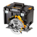 SIERRA CIRCULAR XR 18V. BATERÍA. DE MADERA. COLOR NEGRO Y AMARILLO. AIRLOCK. RAÍL GUÍA - DEWALT LONGITUD HOJA 115MM