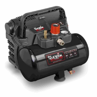 COMPRESOR DE PISTÓN SIN ACEITE CA-PRO7N. POTENCIA 1,5HP. CAPACIDAD 6L. PRESIÓN 8 BAR. MOTOR ELÉCTRICO UNIVERSAL. CAUDAL
