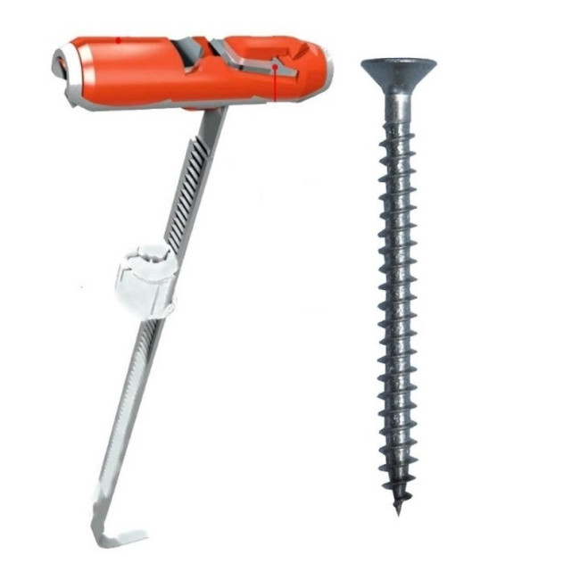 CAJA 25 TACOS FISCHER DUOTEC 10 CON TORNILLO PARA TORNILLO 4,5-5mm
