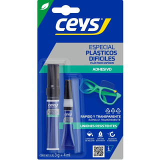 ADH.PLASTICOS DIFICILES CEYS 3gr+4ml 501065