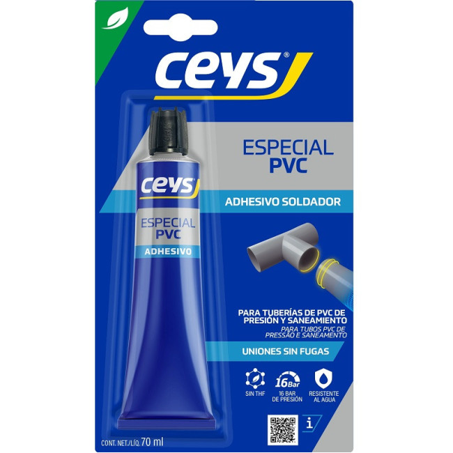 ADHESIVO TUBERIAS PVC CEYS 70ml. 501062