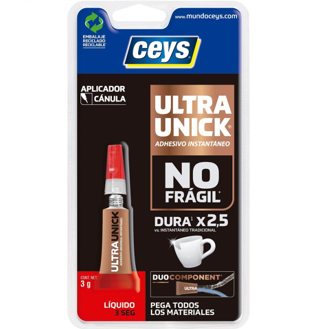 ADHESIVO INSTANTANEO CEYS ULTRAUNIK 3gr 504038