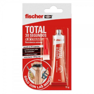 ADHESIVO INSTANTÁNEO. FRAGUADO 30 SEGUNDOS. RESISTENCIA AL AGUA. TUBO. BOQUILLA CÓNICA FINA - FISCHER
