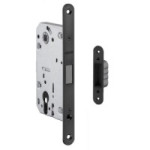 CERRADURA MAGNÉTICA EMBUTIDA MODELO CAITLIN PARA BOMBILLO EUROPEO - ACERO INOX SATINADO