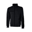 SUDADERA CREMALLERA U-POWER SNUG NEGRO-GRIS