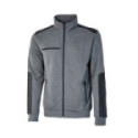 SUDADERA CREMALLERA U-POWER SNUG NEGRO-GRIS