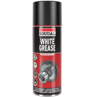 GRASA BLANCA EN SPRAY. AEROSOL. CON PTFE. BLANCO. LUBRICACIÓN DE MECANISMOS. 400 ML - SOUDAL