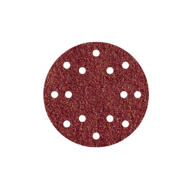 DISCO VELCRO CORINDON 150mm G.120 6+8A 6+8 AGUJEROS