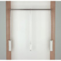 PERCHERO ABATIBLE PARA ARMARIO SERVETTO 3T COLOR BLANCO-NIQUEL EXT.PERCHERO 560-950 MM