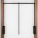 PERCHERO ABATIBLE PARA ARMARIO SERVETTO 3T COLOR BLANCO-NIQUEL EXT.PERCHERO 560-950 MM