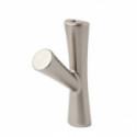 PERCHA STICK NEGRO MATE, NIQUEL SATINADO, BLANCO MATE