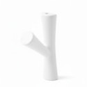 PERCHA STICK NEGRO MATE, NIQUEL SATINADO, BLANCO MATE
