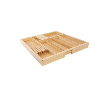 CUBERTERO ABEDUL EXTENSIBLE LIVVO M400-M600  MADERA BAMBU. (Min.305/Max.528mm)