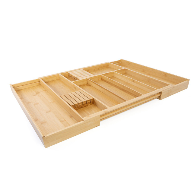 CUBERTERO ABEDUL EXTENSIBLE LIVVO M400-M600  MADERA BAMBU. (Min.305/Max.528mm)