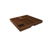 CUBERTERO ABEDUL EXTENSIBLE LIVVO M400-M600  MADERA BAMBU. (Min.305/Max.528mm)