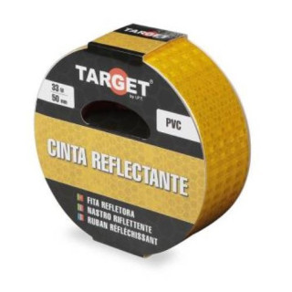 CINTA ADHESIVA REFLECTANTE. PVC FLEXIBLE. NARANJA. LONGITUD 33M - TARGET