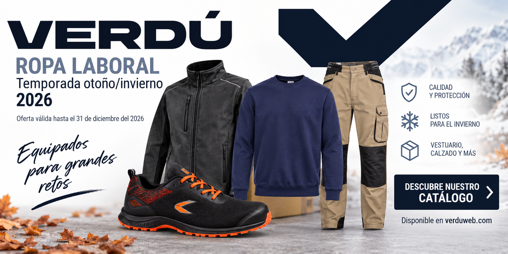 Ropa laboral temporada otoño invierno 2026 Verdú